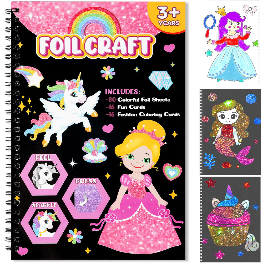 Jectivs foil princess kit cover invites kids to start a creative craft session