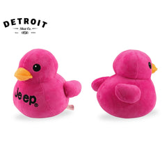 Jeep Text Logo Plush Duck Pink gift-ready packaging suitable for gifting to Jeep fans