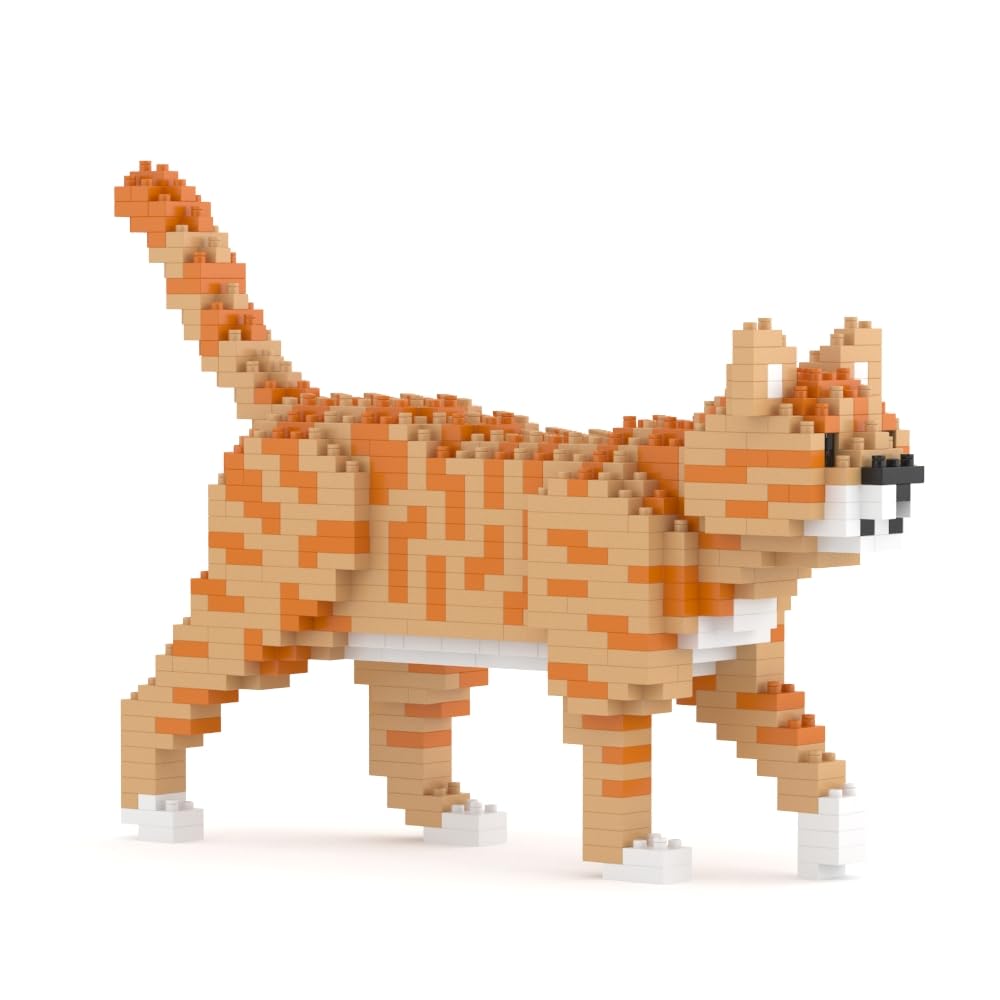 JEKCA Orange Tabby Cat Mini 01S front view shows vibrant colors for shelf display
