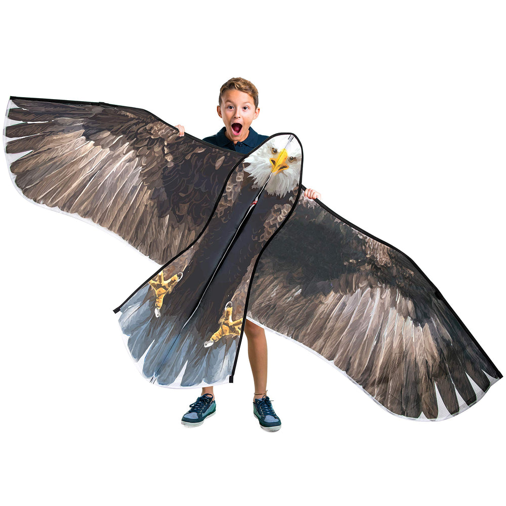 JEKOSEN bald eagle kite 32x70in flying high for family fun