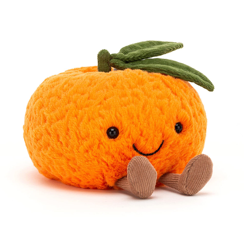 Jellycat Amuseables Clementine close-up of textured fur for cozy hugs.