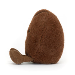 Jellycat Amuseables Coffee Bean with stitched detail, premium plush appeal.