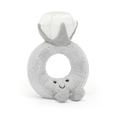 Jellycat Amuseables Diamond Ring plush toy, full design for cuddling and gifting.