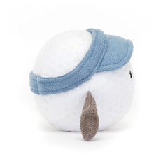 Jellycat Amuseables Golf Ball toy soft fur and premium fabric feel cuddly.