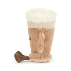 Jellycat Amuseables Latte packaging display, ideal for gifting and collection.