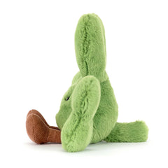 Jellycat Amuseables Siofra Shamrock texture close-up, soft polyester fabric for gentle evenings