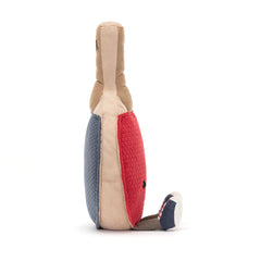 Jellycat Amuseables paddle plush features textured panels for durable, kid-friendly play.