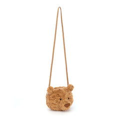 Lightweight plush bag fits phone, wallet, keys and small cosmetics.