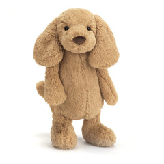 Jellycat Bashful Toffee Puppy toffee-color-fur presents a cozy look for kid-friendly decor.