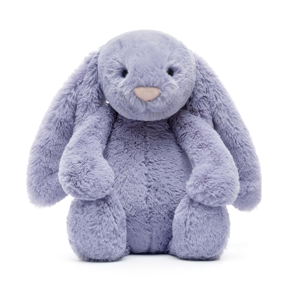 Jellycat Bashful Viola Bunny cream bobtail enhances character.
