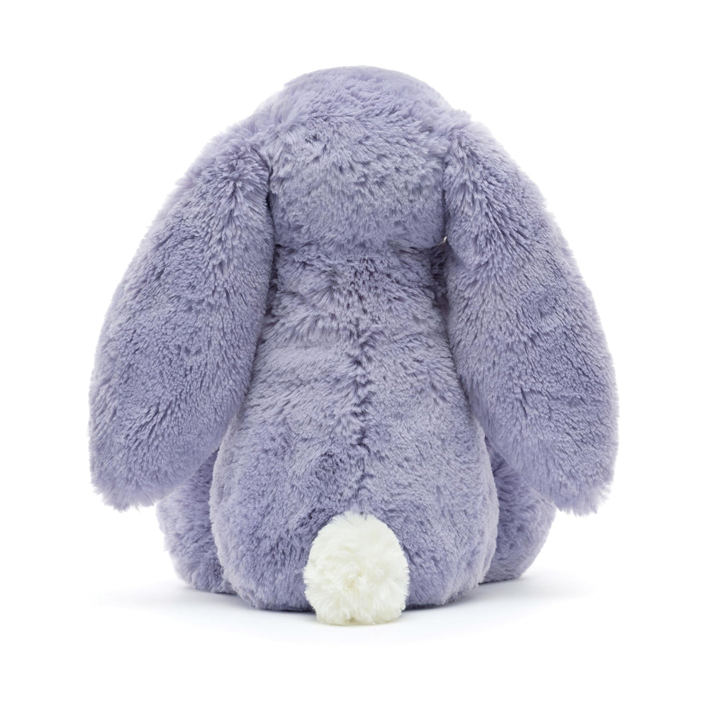 Jellycat Bashful Viola Bunny pink nose detail adds charm.