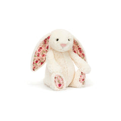 Jellycat Blossom Cream Bunny Berry Original close-up showing plush fur for comforting hugs