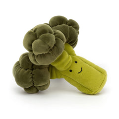 Jellycat broccoli crown plush highlights vibrant florets for visual play and snuggly moments