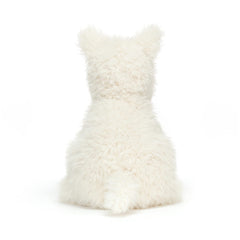 Jellycat Munro Scottie Dog plush tufted fur texture, premium fabric feel.