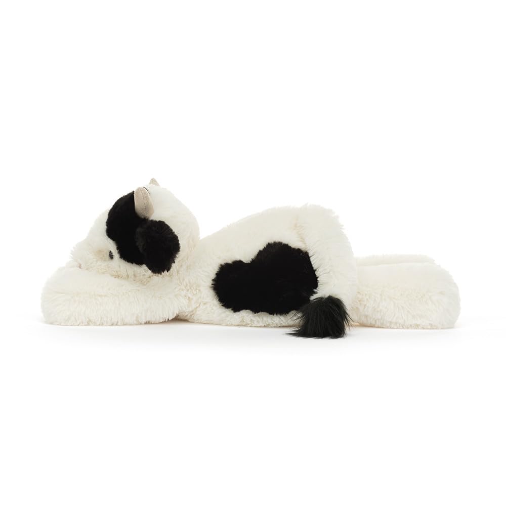 Jellycat Smudge Cow snack-break pose invites relaxed pretend play
