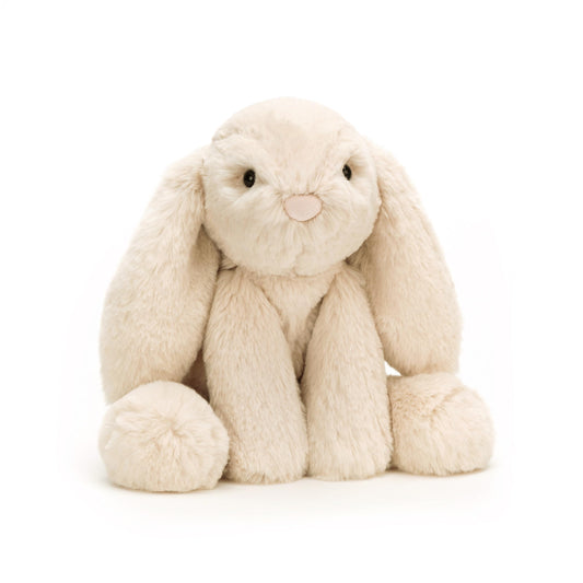 Jellycat Smudge Rabbit medium plush close up for cozy snuggles and play