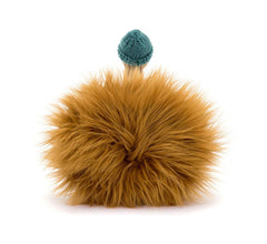 Jellycat Theo Turkey's beanie head adds character, perfect for storytelling hugs.