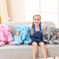 JellyMallow elephant weighted plush pillow form for portable comfort anywhere.