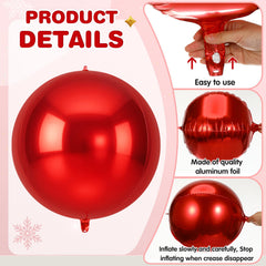 Jenaai 30-pack round foil balloons create a festive focal point