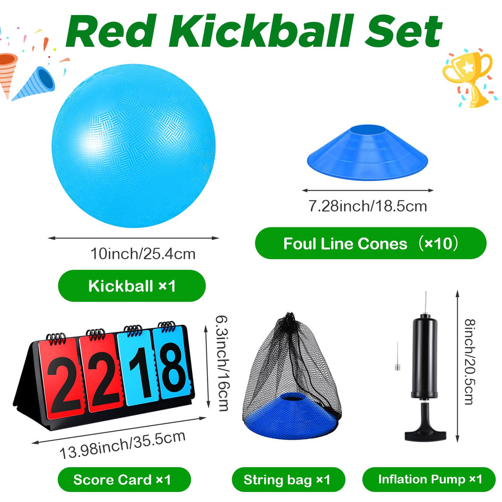 Jenaai ball pump helps maintain proper inflation for consistent kickball games