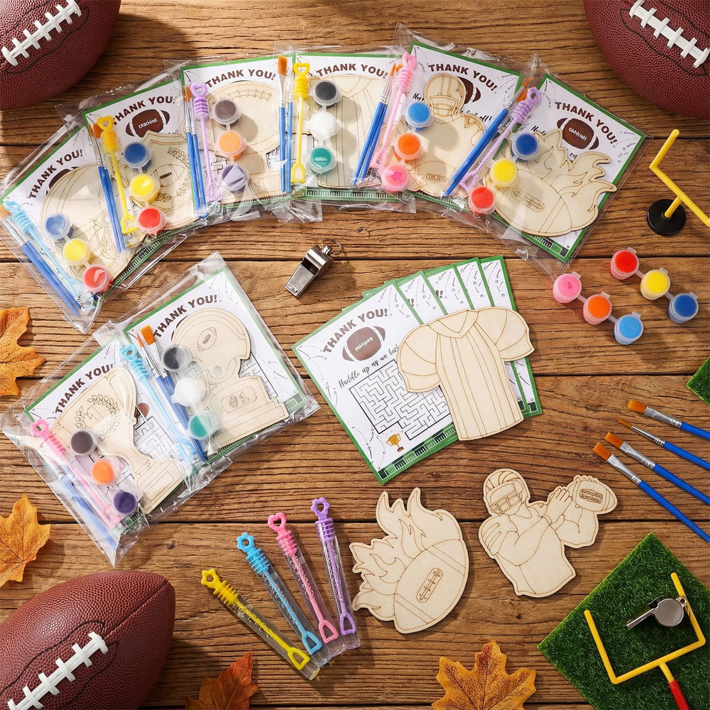 Jenaai football-themed bubble wands add bubbly fun to crafts and parties.