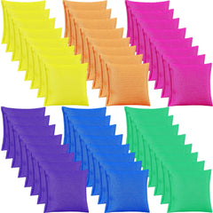 Jenaai 2.6-inch nylon bean bags in bright colors ready for tossing games.