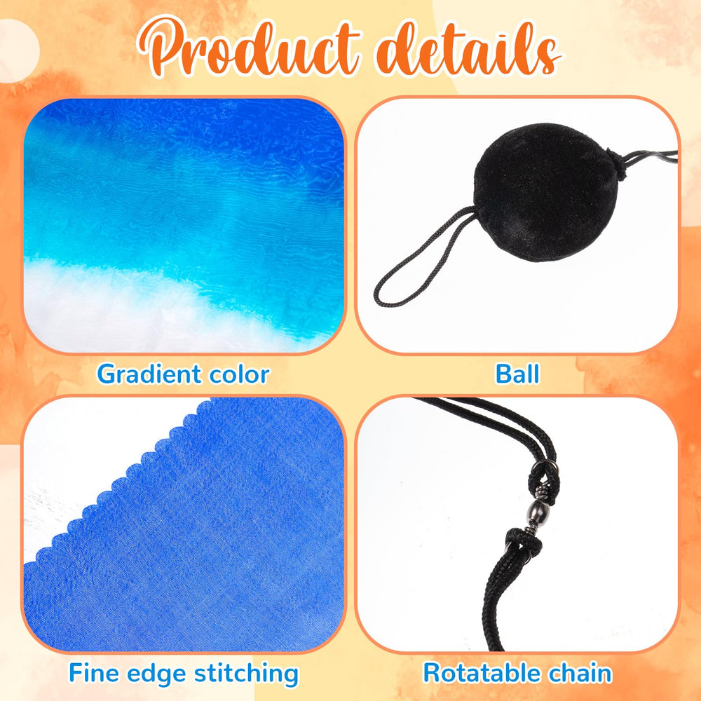 Jenaai poi balls with adjustable chains enable easy attachment and mix-and-match use.