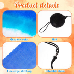 Jenaai poi balls with adjustable chains enable easy attachment and mix-and-match use.