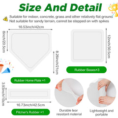Jenaai rubber throw-down bases offer durable, portable ground markers for any field
