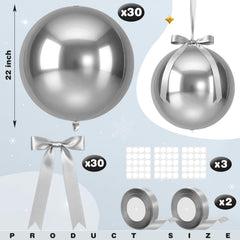 Jenaai satin bows pair with balloons for elegant event styling.