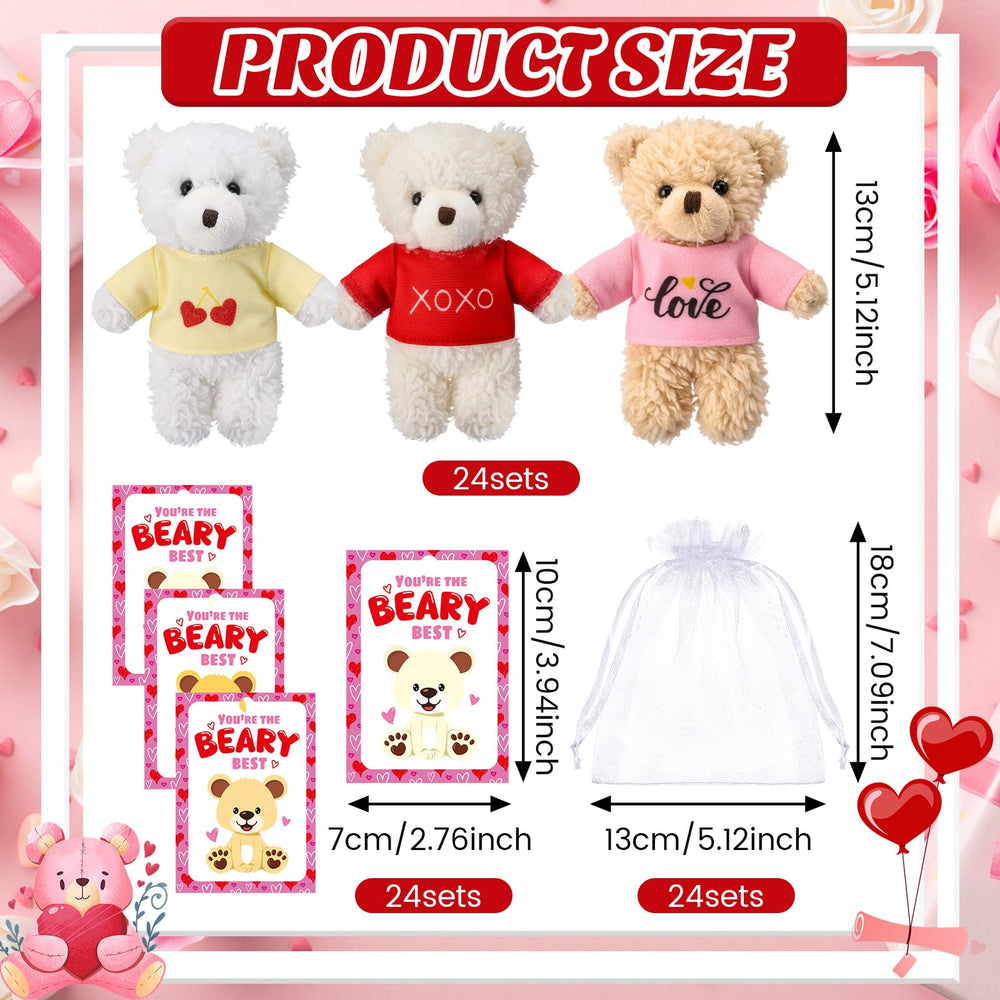 Jenaai teddy bear with greeting card, ready for gifting.