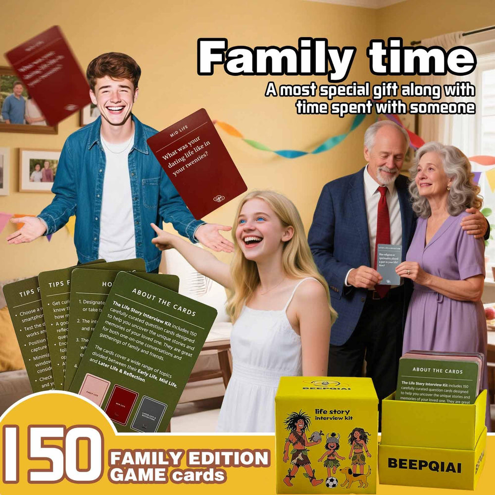 Jendfert BHTPOK150 color-coded cards showing roles to guide conversations across generations.