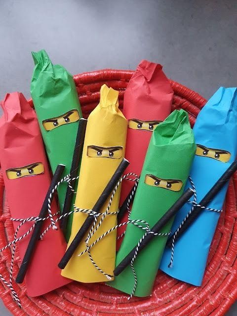 JenJen Tradition ninja eye stickers on cards and banners provide bold decorative accents
