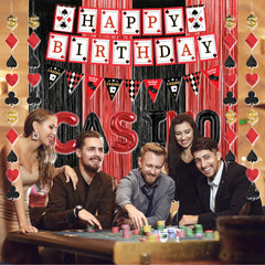 jenlion casino string decorations hang patterns with golden borders for a rich look