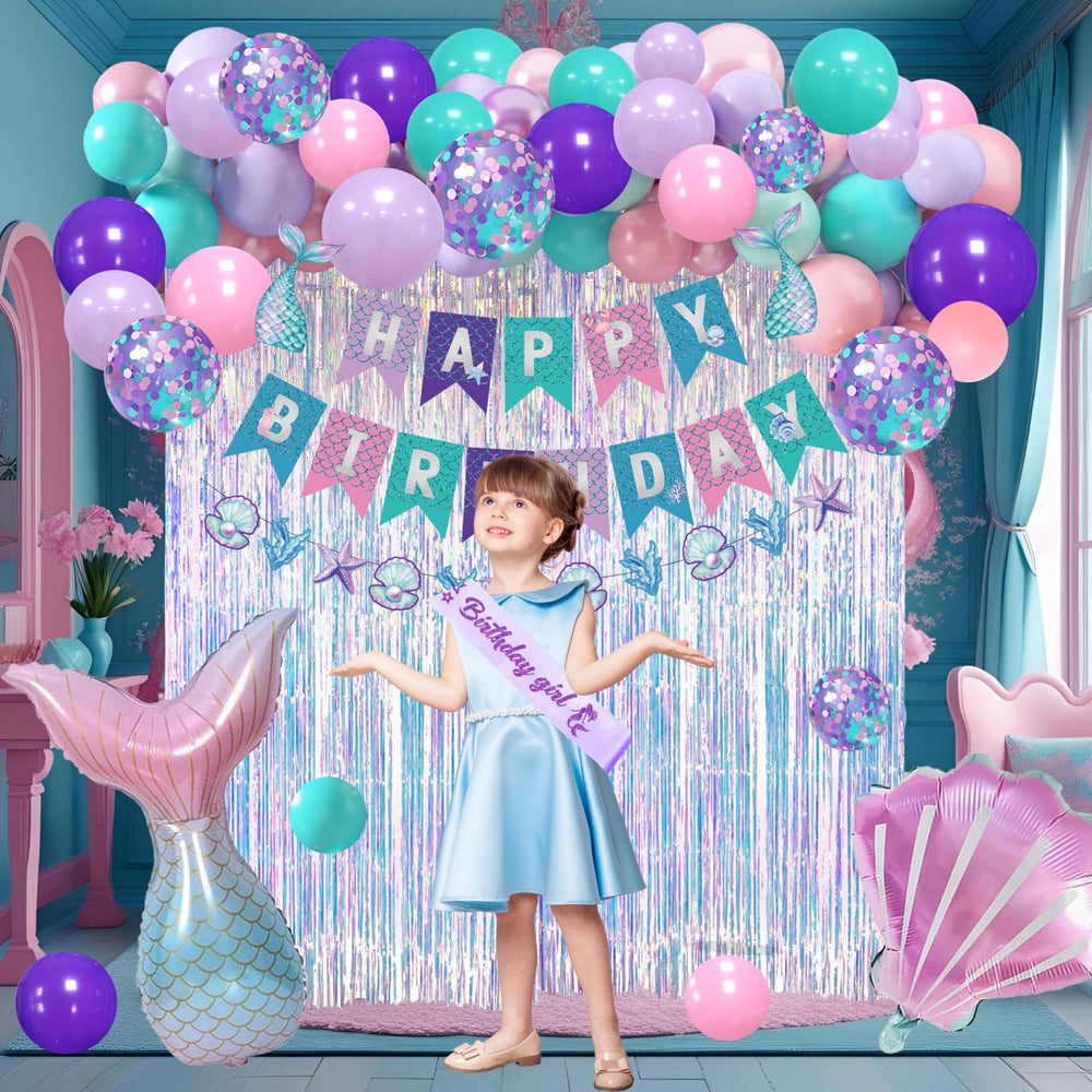 jenmir Mermaid photo backdrop invites memorable party pictures