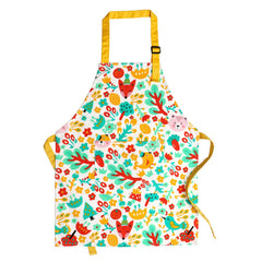 Jennice House kids apron animal print front view protects clothes during crafts