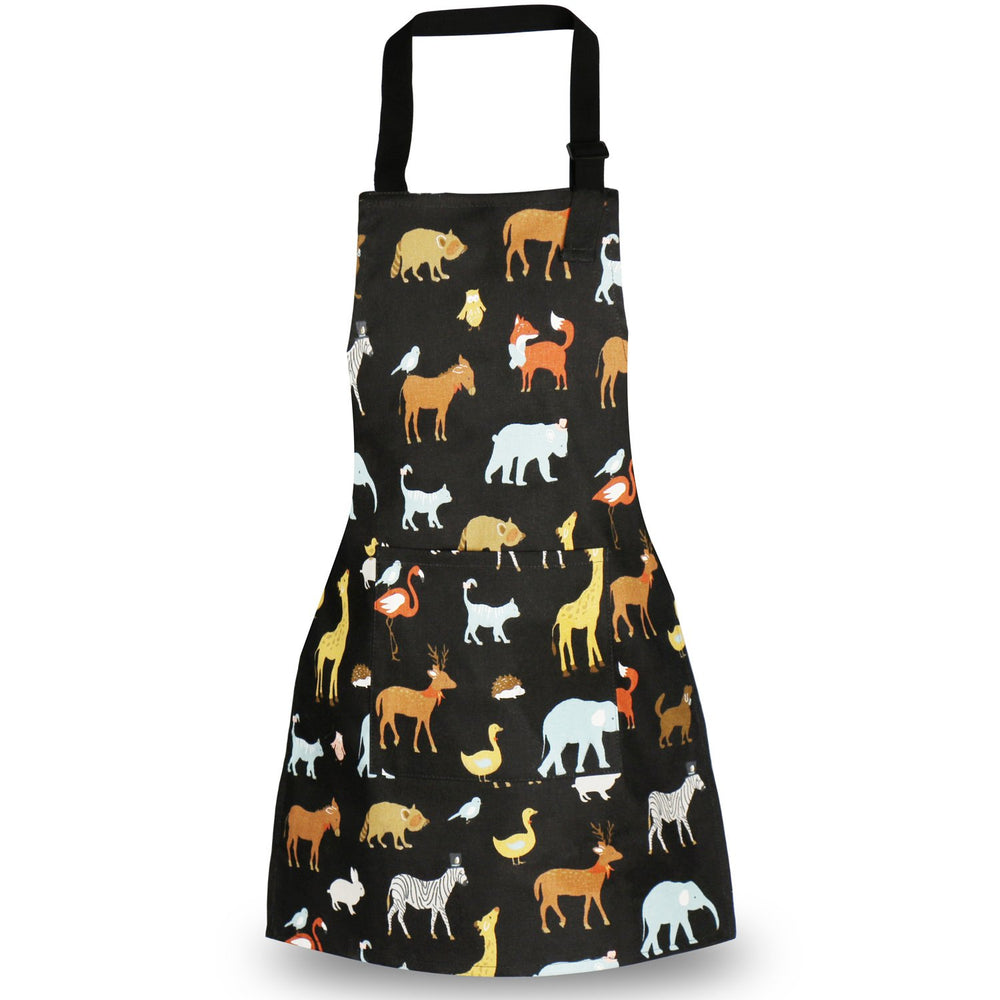 Jennice House kid chef apron with bright patterns for creative cooking.