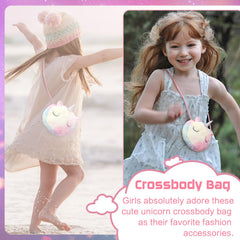 Jenria unicorn crossbody bag and headband for pretend play