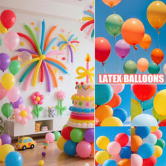 JerDorgo wedding and baby shower balloons add colorful accents.