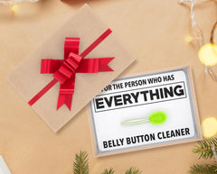 Jergrim belly button lint brush prank kit addition for gatherings and gifts.