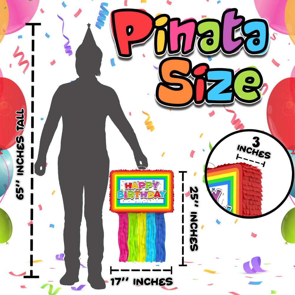 Jergrim Birthday Piñata blindfold included for extra party fun.