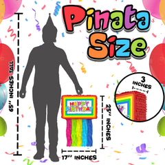 Jergrim Birthday Piñata blindfold included for extra party fun.