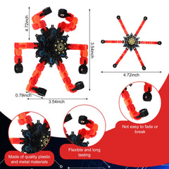Jerify transformable robot fingertip toy showcasing flexible links for stress relief and tactile play.