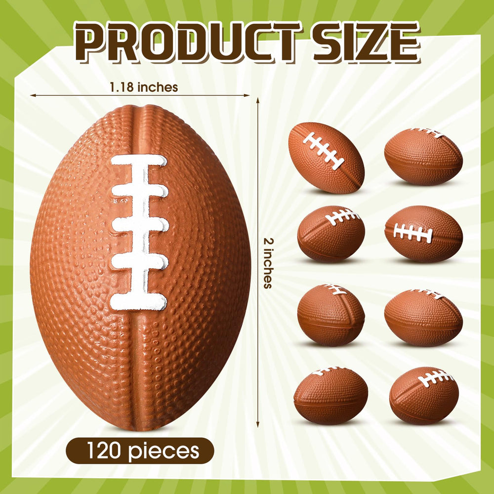 Jerify football-themed foam ball with realistic look for parties and prizes.