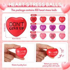Jerify pink 1.5-inch heart stress ball for focus and release during activities
