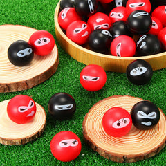 Jerify Ninja stress balls made of PU foam for durable, squishy feel.