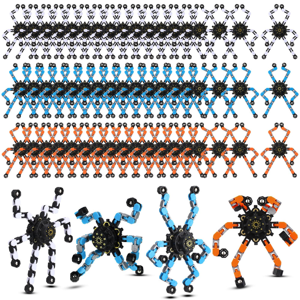 Jerify transformable chain robot toy held in hand for tactile focus and calm moments