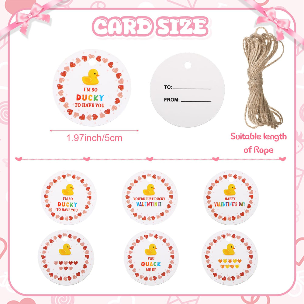 Jerify Valentines ducks with gift cards and ropes for gifting