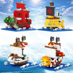 JESGO 5 Mini Pirate Ship Going Merry detailed display for collectors