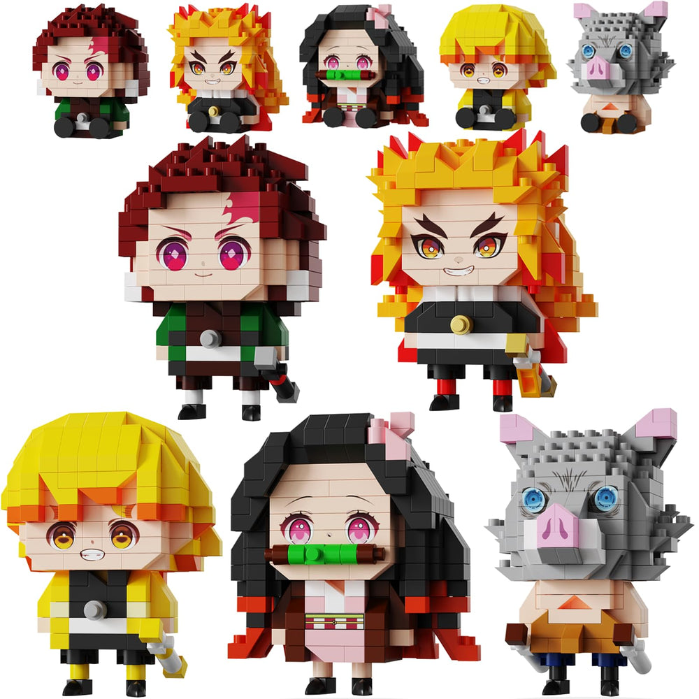 JESGO demon-slayer figure front angle, ideal for display shelves and collectibles.